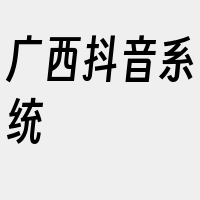 广西抖音系统