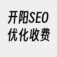 开阳SEO优化收费