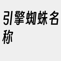 引擎蜘蛛名称