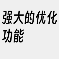 强大的优化功能