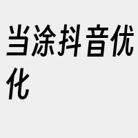 当涂抖音优化