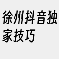 徐州抖音独家技巧