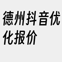 德州抖音优化报价