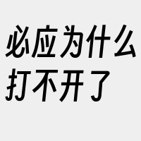 必应为什么打不开了