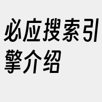 必应搜索引擎介绍