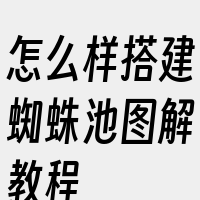 怎么样搭建蜘蛛池图解教程