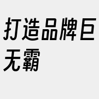 打造品牌巨无霸