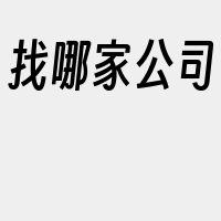 找哪家公司