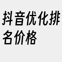 抖音优化排名价格