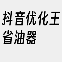 抖音优化王省油器