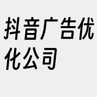 抖音广告优化公司