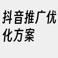 抖音推广优化方案