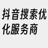 抖音搜索优化服务商