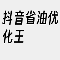 抖音省油优化王