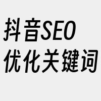 抖音SEO优化关键词