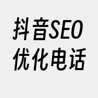 抖音SEO优化电话