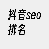 抖音seo排名