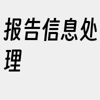 报告信息处理