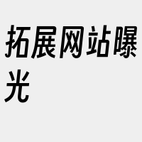 拓展网站曝光