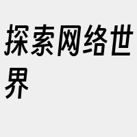 探索网络世界