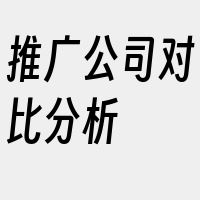 推广公司对比分析