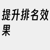 提升排名效果