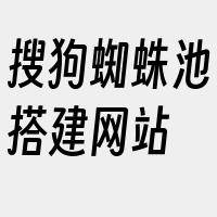 搜狗蜘蛛池搭建网站