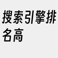 搜索引擎排名高