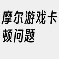 摩尔游戏卡顿问题