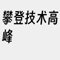 攀登技术高峰