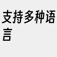 支持多种语言