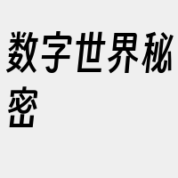 数字世界秘密