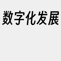 数字化发展