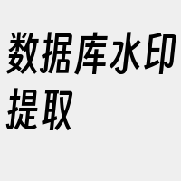 数据库水印提取