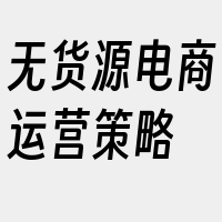 无货源电商运营策略