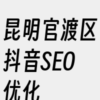 昆明官渡区抖音SEO优化