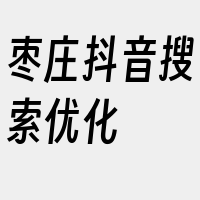 枣庄抖音搜索优化