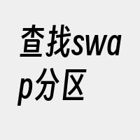 查找swap分区