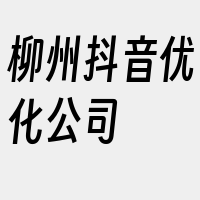 柳州抖音优化公司