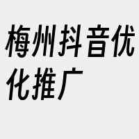 梅州抖音优化推广