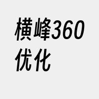 横峰360优化