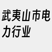 武夷山市电力行业