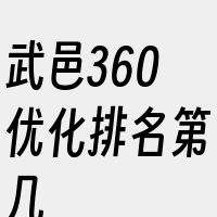 武邑360优化排名第几