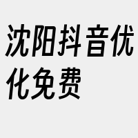 沈阳抖音优化免费