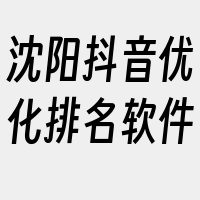 沈阳抖音优化排名软件