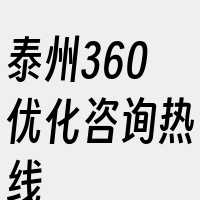 泰州360优化咨询热线