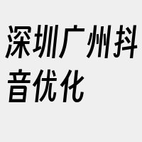 深圳广州抖音优化