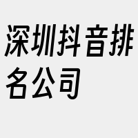 深圳抖音排名公司