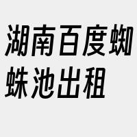 湖南百度蜘蛛池出租