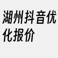 湖州抖音优化报价